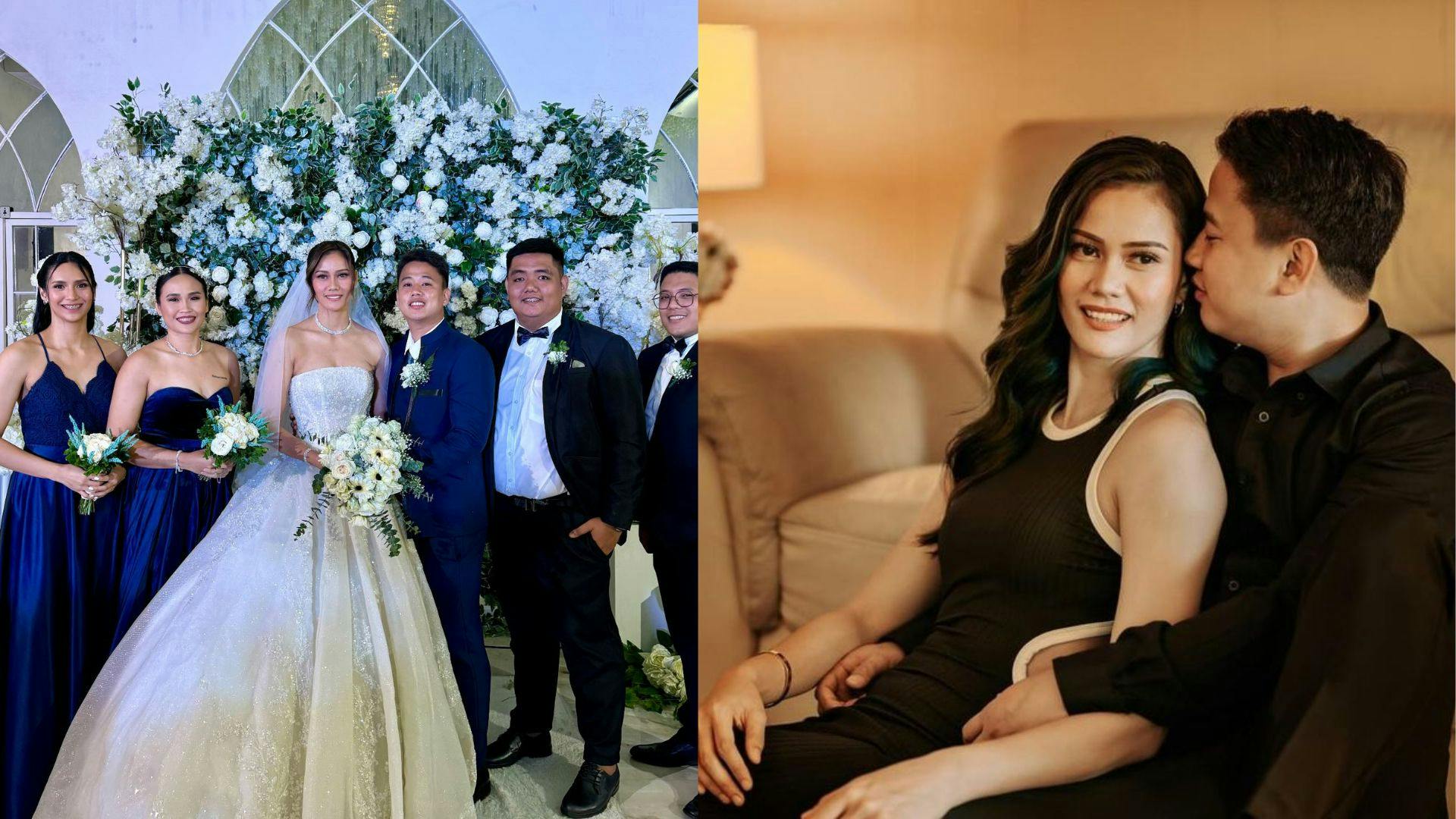 Basking in Glory: Best Middle Blocker Des Clemente and her husband, Lance, shine brightly in their wedding day